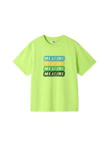 Annil T-shirt tendance, polyvalent, à manches courtes et col rond, pour loisirs d'été pour jeunes filles