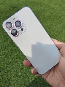 6入組防墜防爆CD紋晶鷹眼鏡片保護膜，適用於銀色和粉色蘋果iPhone - 彩色 - 查看 3