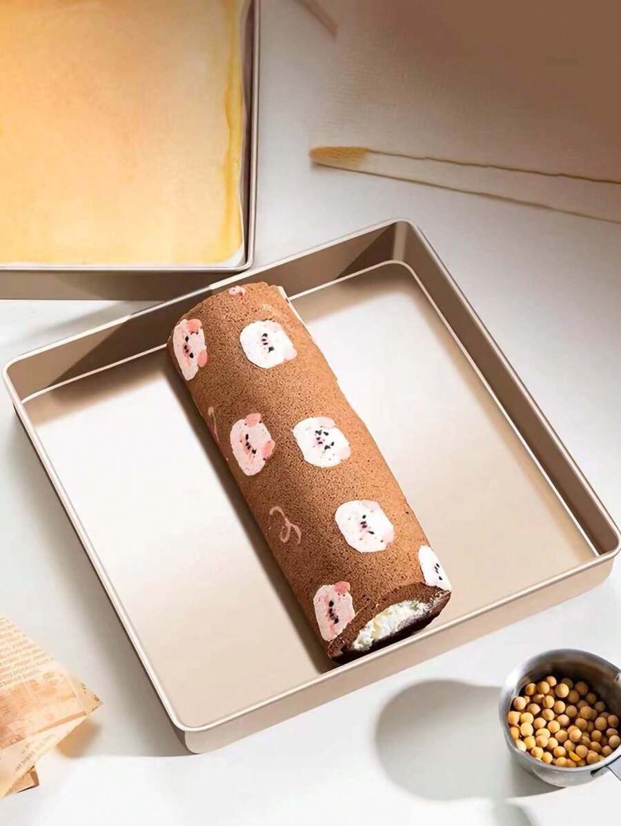 1pc 11 Inch NonStick Square Baking Pan, Suitable For Cake Rolls