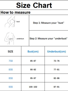 3 chiếc áo lót nâng ngực ren gợi cảm dành cho nữ, có thể điều chỉnh với phần hỗ trợ bên hông và gọng - Nhiều màu - Xem 7