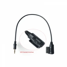 1入Mercedes-Benz Ami車用音頻線AUX 3.5mm接口手機播放線C200 C260 C300 E260 E300 S350 S300 S500 S550 Glk260 Glk300 Glk500 - 黑色 - 查看 3