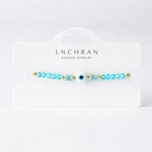 4 cái/bộ Phong cách Bohemian Của phụ nữ Có thể điều chỉnh Dệt Vòng tay Với Tự nhiên Hạt đá , Không giới tính Thiết kế , Lý tưởng Như Đồ trang sức Món quà Đối với Cổ tay Hoặc Mắt cá chân - Nhiều màu - Xem 13
