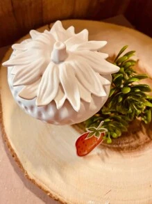 1pc DIY Strawberry Covered Jewelry And Cosmetics Storage Box, Candle Holder, Silicone Mold For Home Decor And Car Accessories - White - View 5