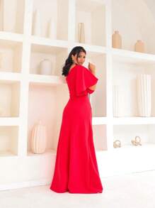 Women Dresses - 紅色 - 查看 3