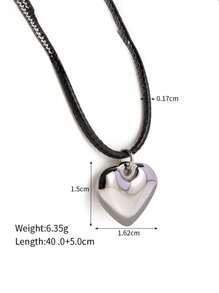 1件18k鍍金時尚吊墜項鍊,適合女士日常佩戴 - 彩色 - 查看 15