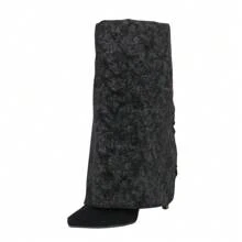 Women Over-The-Knee Boots - Black - View 6