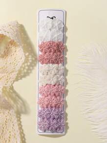 10pcs Solid Color Mini Flower Hair Clips For Kids, Lovely Hair Accessory For Baby Girls' Bangs