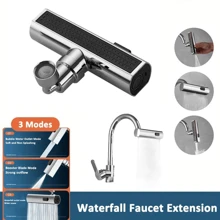 Multi-Functional Faucet Adapter For Faucets, Bathroom Sink Faucets, Sink Faucets Replacement, Home Essential - Silver - View 6