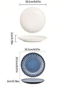 1 pieza Plato de porcelana vintage redondo con diseño floral, para uso doméstico en desayunos, pasteles y meriendas, organizador de cosméticos y joyas, plato para bistec comercial, regalo de Navidad