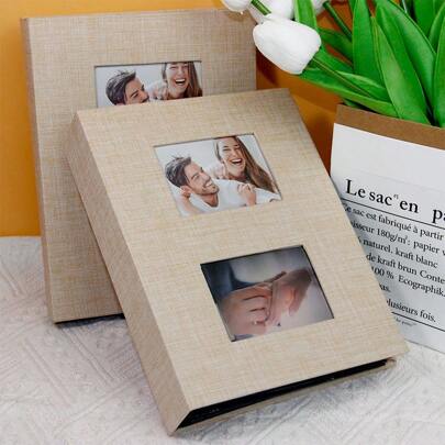 6英寸相片集,200頁,插入式,適用於家庭和嬰兒照片存儲