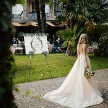 1 Stück Staffelei, schwarzes Dreibein, Hochzeits-Schild und Poster Willkommensständer, Metall Malstaffelei, schwarze Basis als Ostergeschenk