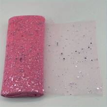 10Yards 6inch Glitter Tulle Roll Soft Tulle Ribbon For Party Decoration DIY Crafts Tutu Skirt Accessories Wedding Backdrop Stage Decoration Sewing Mesh