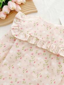 2024年春季少女系列，開襟式、休閒風、長袖、時尚衣服 - 粉色 - 查看 5