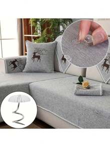 50 قطعة من دبابيس طباعة الفراش ذات رؤوس شفافة لثبات الغطاء والفراش ، مقاس 0.59 إنش