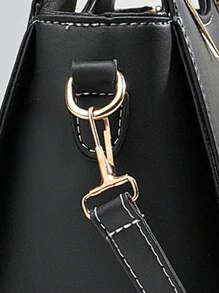 PLANEE Women's Cat Decor Top Handle Bag, Faux Leather Shoulder Bag, Top Handle Wallet, Square Shape Metallic Decor Tote Bag, Cute And Elegant Ladies' Crossbody Bag, Shoulder Bag For Office And Work, Mother Day Gifts, Mom Gifts, Mommy's EssentialsMommy Bag For Going Out, Best Mother's Day Gift Ideas