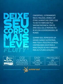 Maiô de Praia Preto Moderno e Sofisticado - Preto - Visão 6