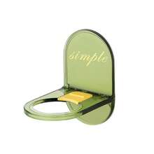 5 件装洗发水挂架壁挂式浴室沐浴露架洗手液收纳架，无需钻孔 - 墨綠色 - 查看 8