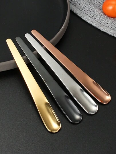 1 件装不锈钢咖啡勺镀钛冰淇淋勺，创意设计，重返校园