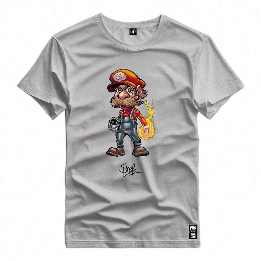 Men T-Shirts - 灰色 - 查看 1