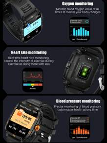Reloj inteligente KT71 Resistente al agua 3m Deportes al aire libre Reloj de llamadas en tres tiempo al agua - Negro - Ver 5