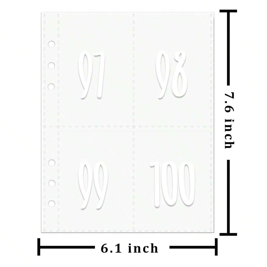 25 Sheets 100 Envelopes Money Saving Challenge A5 Binder Inserts For A5