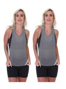 Work Fitness Women Sports Tees & Tanks - Xám - Xem 1