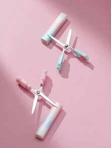 Tijeras Lindas En Forma De Garra De Gato Con Diseño Plegable En Un Tamaño Portátil Con Degradado De Colores, Cortador Para Papel Y Diario, Regalo Creativo Para Chicas - Verde - Ver 10