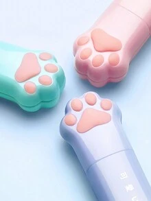 Tijeras Lindas En Forma De Garra De Gato Con Diseño Plegable En Un Tamaño Portátil Con Degradado De Colores, Cortador Para Papel Y Diario, Regalo Creativo Para Chicas - Verde - Ver 7