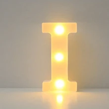 1入組21cm/8.26英寸字母LED燈光數字燈裝飾，電池夜燈，適用於家居婚禮生日聖誕派對裝飾，字母數字燈家居裝飾 - 黃色 - 查看 40