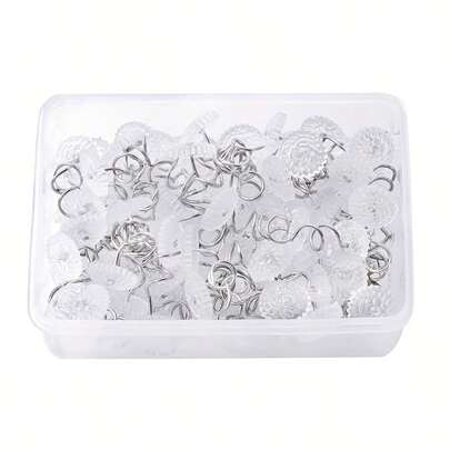 50 Váy ngủ Pins Xoắn Pins Đinh Pins Trong sáng Heads Đối với Dép lê Và , Đồ nội thất , 0.59 Inch