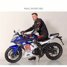 Equipo de protección para motocicleta PRO X, juego de 4 piezas de rodilleras y coderas de acero inoxidable para deportes de campo traviesa - Plateado - Ver 7