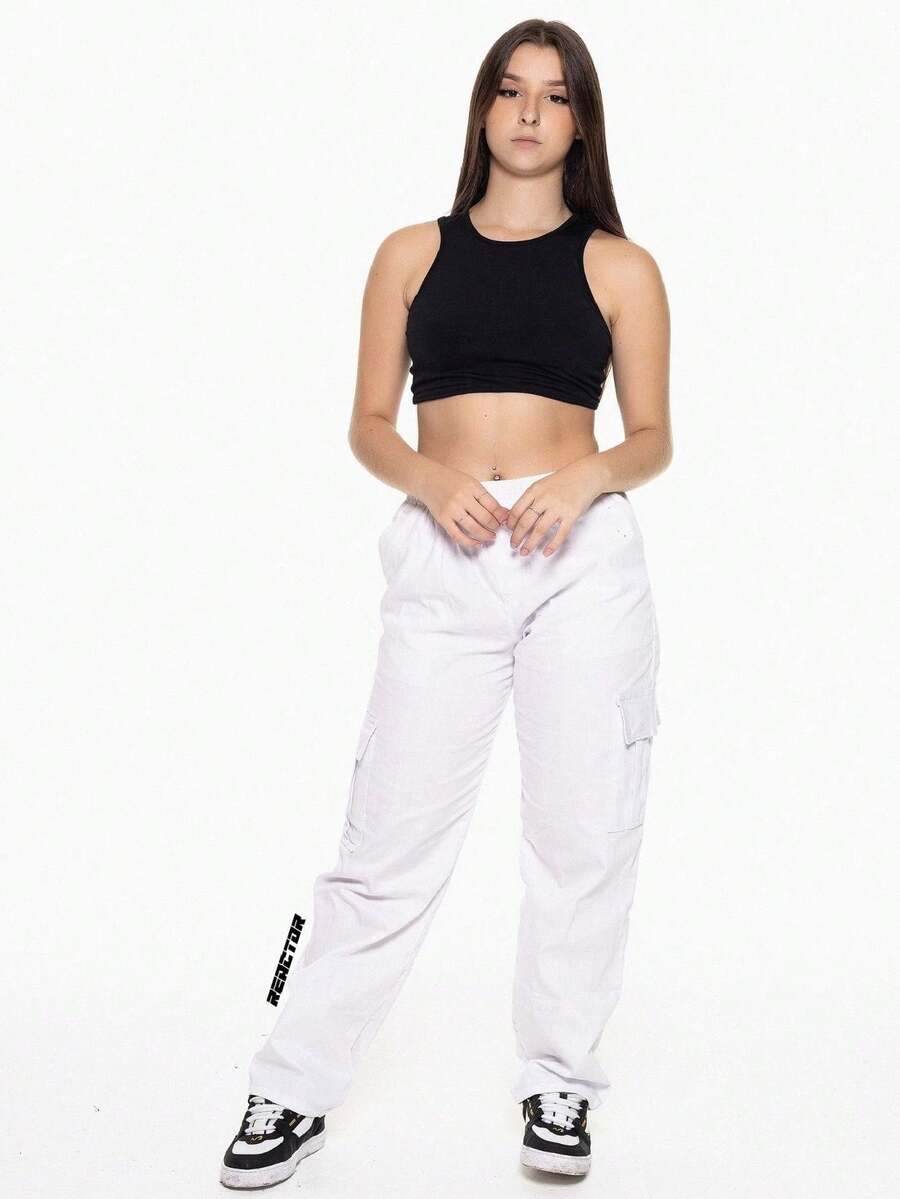 Women Pants - trắng - Xem 1