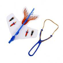 10Pcs Flash Catapult Slingshot Aircraft Flash Catapult Slingshot Aircraft Outdoor Flight Toy For Teenagers Outdoor Plane Model - Multicolor - View 5