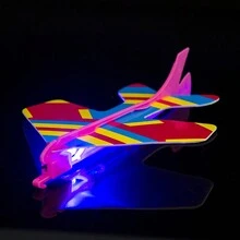 10Pcs Flash Catapult Slingshot Aircraft Flash Catapult Slingshot Aircraft Outdoor Flight Toy For Teenagers Outdoor Plane Model - Multicolor - View 3