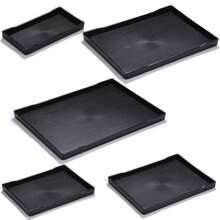 1pc Plastic Toiletry Tray, Reusable Multi-Purpose Rectangle Serving Tray For Restaurant Home Kitchen Hotel Room Water Bottle Storage Toilet Restaurant Hotel - Black - View 9