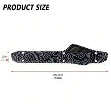 1pc Mini Ultra-Light Bicycle Chainstay Protector For Mountain Bikes (Comes With Three Ties) - Black - View 2