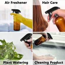 2入組噴霧瓶，適用於清潔溶液、植物、漂白劑、烤肉噴霧瓶、帶調節噴頭從細雾到直射流的澆水罐，適用於室內和室外造園和家居清潔 - 無色 - 查看 10