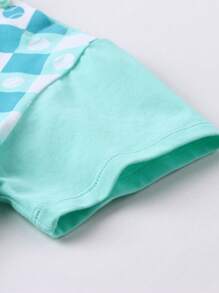 Annil Jungen Sommer Lässig Bedrucktes Rundhals Kurzarm T-Shirt