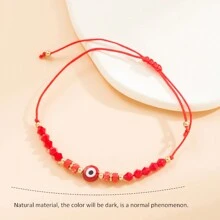 4 cái/bộ Phong cách Bohemian Của phụ nữ Có thể điều chỉnh Dệt Vòng tay Với Tự nhiên Hạt đá , Không giới tính Thiết kế , Lý tưởng Như Đồ trang sức Món quà Đối với Cổ tay Hoặc Mắt cá chân - Nhiều màu - Xem 12