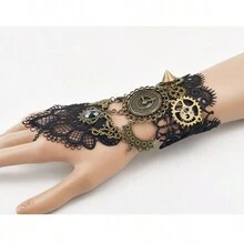 1pc Festival & Music & Dance & Sports Decorative Bracelet, Wristband - Black - View 7