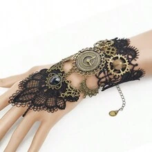 1pc Festival & Music & Dance & Sports Decorative Bracelet, Wristband - Black - View 4