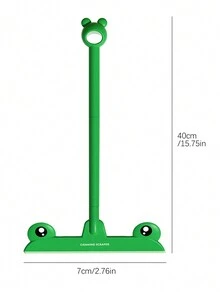 1pc Frog Shaped Household Window Cleaning Squeegee, Professional Glass Cleaning Tool For Various Scenes - Green - View 4