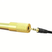 1pc Premium 6.5mm To 3.5mm AUX Adapter - High-Fidelity, Durable Metallic Finish, Plug & Play, Male-To-Female Audio Converter