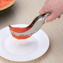 1pc, Cutting Watermelon Block Slicer Cutter, Watermelon Fruit Splitter, Stainless Steel Cutting Watermelon Tool, Kitchen Gadgets, Kitchen Supplies, Kitchen Tools - Silver - View 5