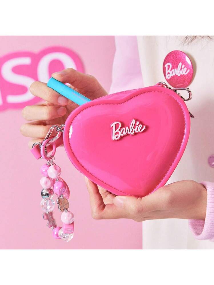Miniso Barbie Pink Heart Jelly Bag - Fashion Handbag, Shoulder Bag