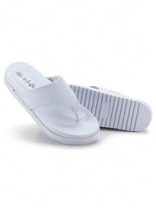 Women Flat Sandals - trắng - Xem 2