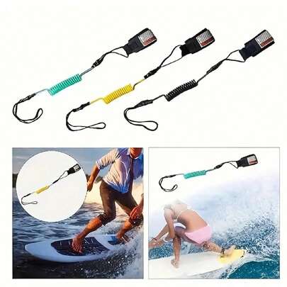1pc Surfboard & Stand Up Paddleboard Safety Leash, Surfing Accessories Surfboard Strap, Protect Your Safety During Surfing, Suitable For Outdoor Sports