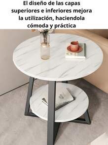 Modern Round Center Table 2 Levels - Multicolorido - Visão 1