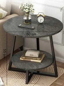 Modern Round Center Table 2 Levels - Multicolorido - Visão 2