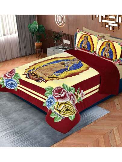 Cobertor Grueso Aborregado Super Calientito y Suave Matrimonial.